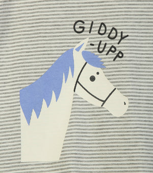 Giddy Up Grey Shorts Set - De - Nap.in - Nightwear