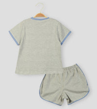 Giddy Up Grey Shorts Set - De - Nap.in - Nightwear