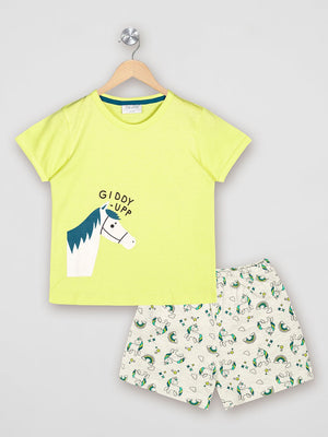 Giddy Up Shorts Set - De - Nap.in - Nightwear