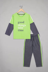 Good Things Full Sleeves Pyjama Set - De - Nap.in - Nightwear