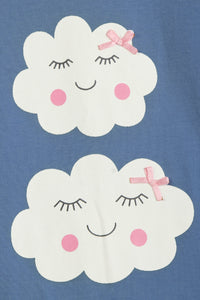 Happy Clouds Full Sleeves Pyjama Set - De - Nap.in - Nightwear