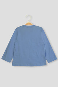 Happy Clouds Full Sleeves Pyjama Set - De - Nap.in - Nightwear