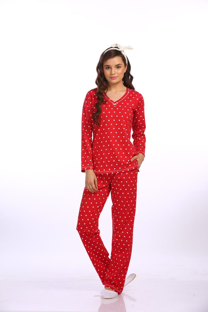 Hearty Delight Pyjama Set - De - Nap.in - Nightwear