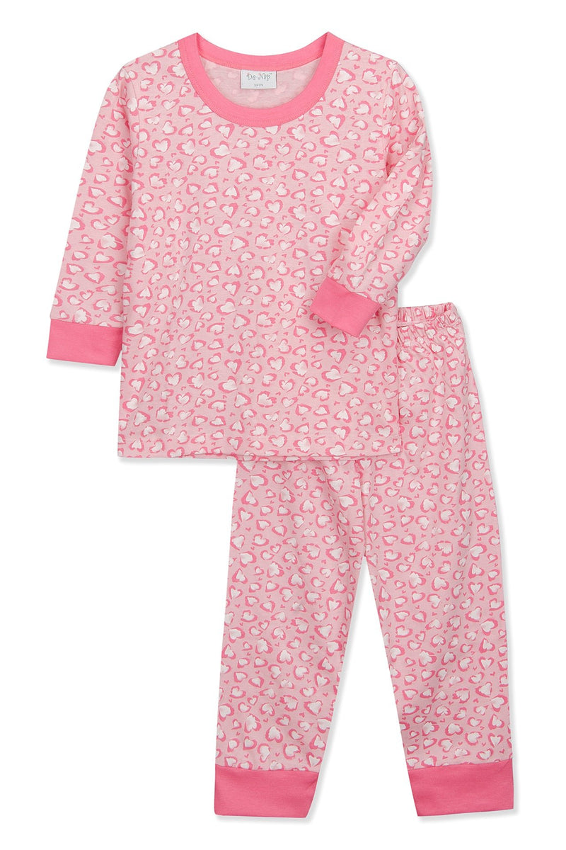 Hearty Love Print Pyjama Set - De - Nap.in - Nightwear