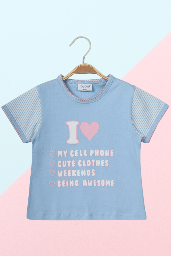 I Love My Cell Phone Pyjama Set - De - Nap.in - Nightwear