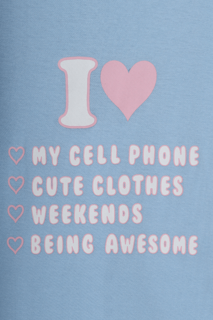 I Love My Cell Phone Pyjama Set - De - Nap.in - Nightwear