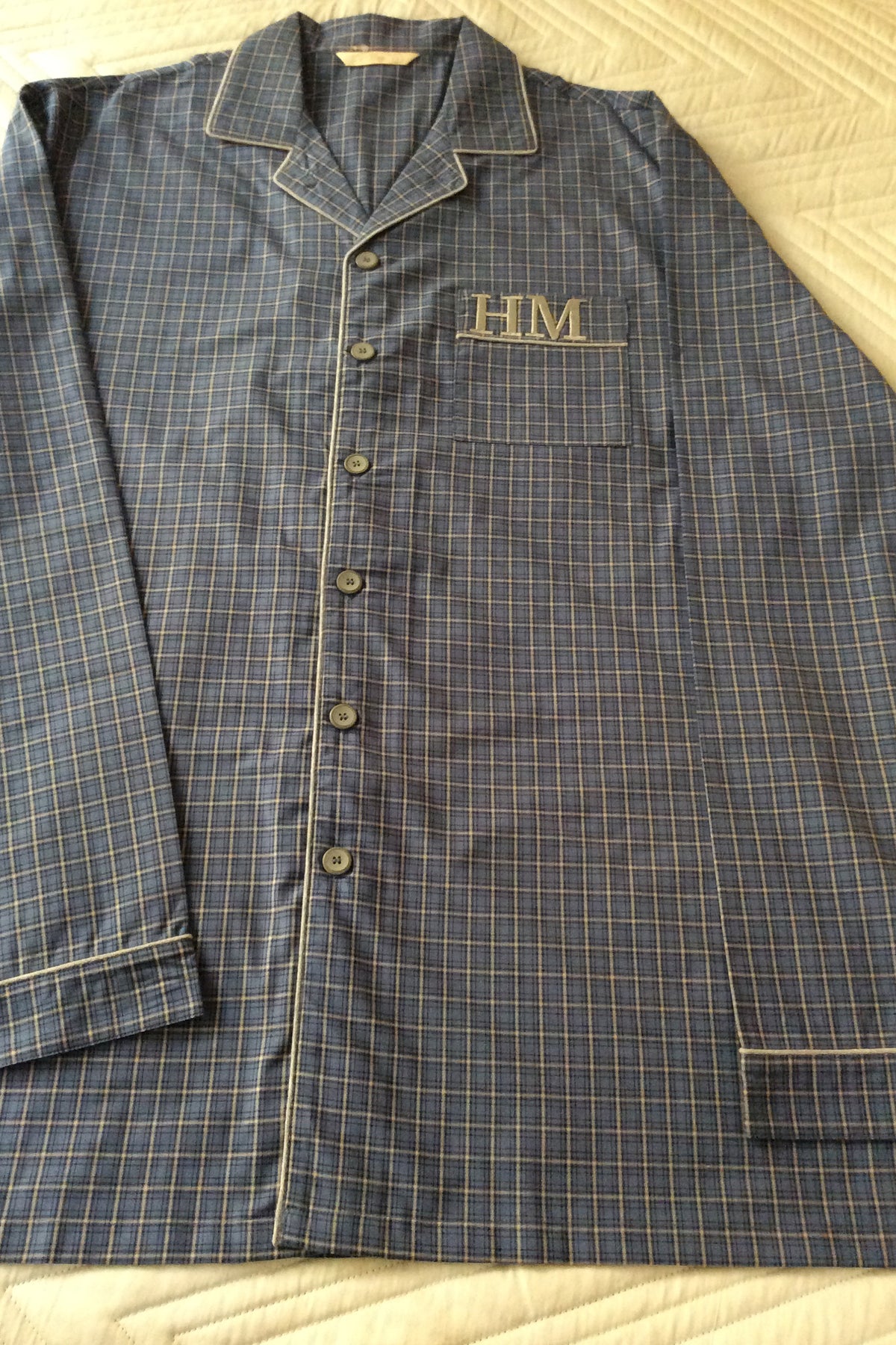 Classic Blue Grey Checks Pyjama Set