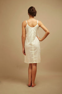 Lemon Dusk Spaghetti - strap Dobby Nightdress - De - Nap.in - Nightwear