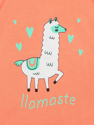 Llamaste Coral Shorts Set - De - Nap.in - Nightwear