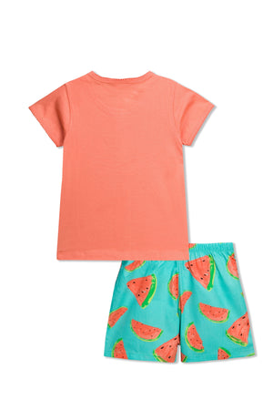 Love My Watermelon Shorts Set - De - Nap.in - Nightwear