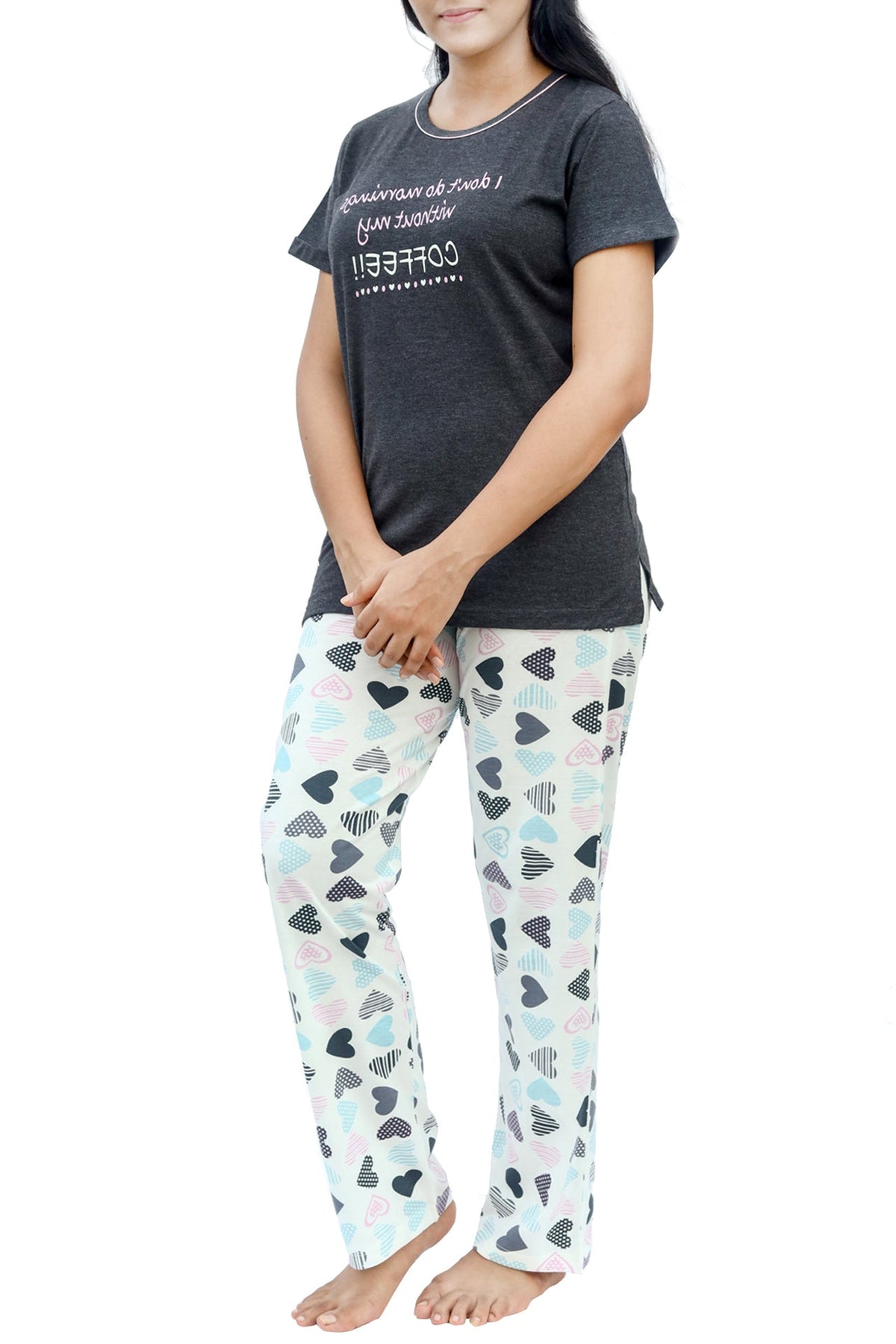 Morning Without Coffee Pyjama Set - De - Nap.in - Nightwear