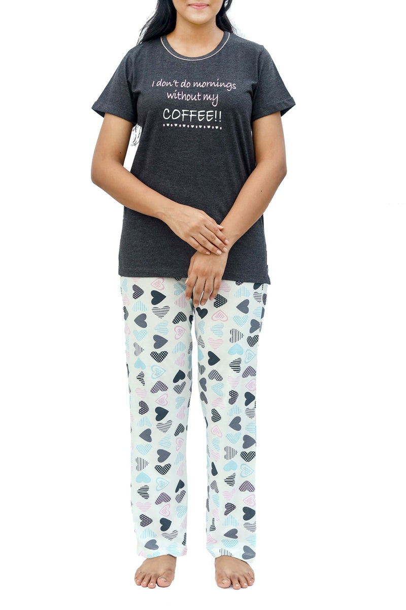 Morning Without Coffee Pyjama Set - De - Nap.in - Nightwear