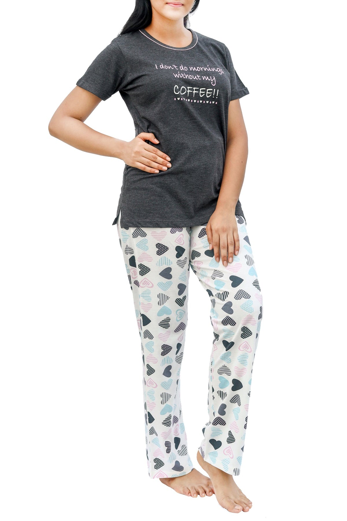 Morning Without Coffee Pyjama Set - De - Nap.in - Nightwear