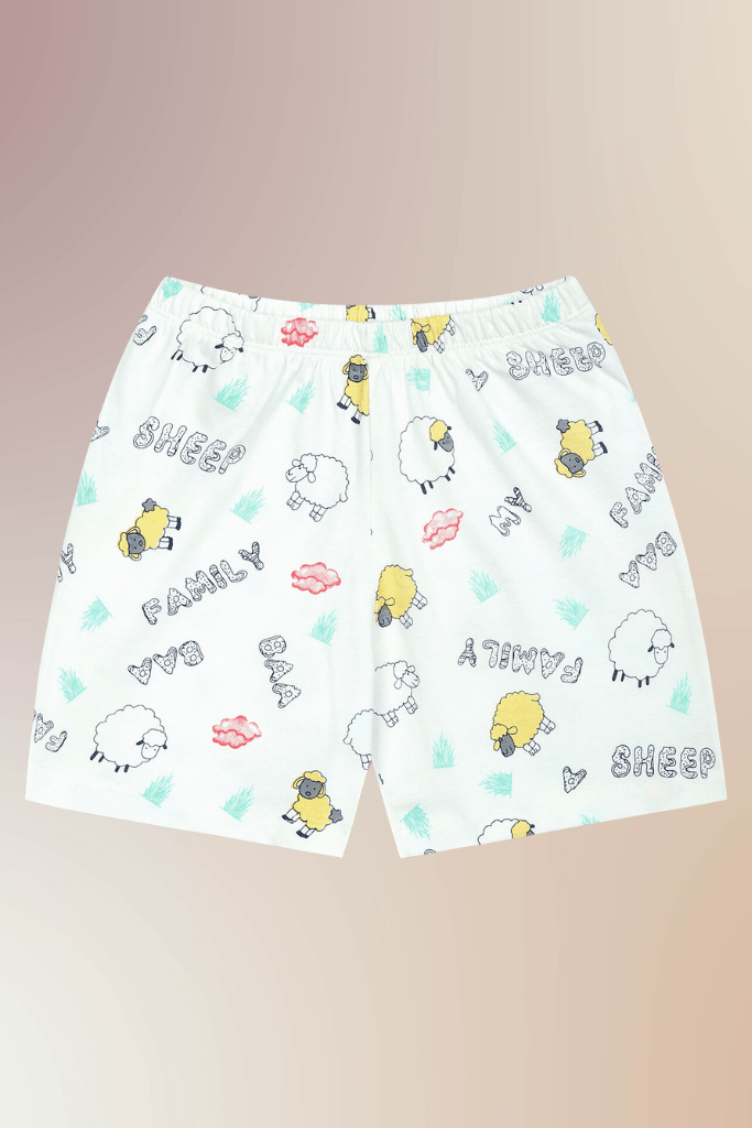Navy Baa Sheep Shorts Set - De - Nap.in - Nightwear
