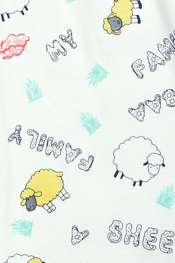 Navy Baa Sheep Shorts Set - De - Nap.in - Nightwear