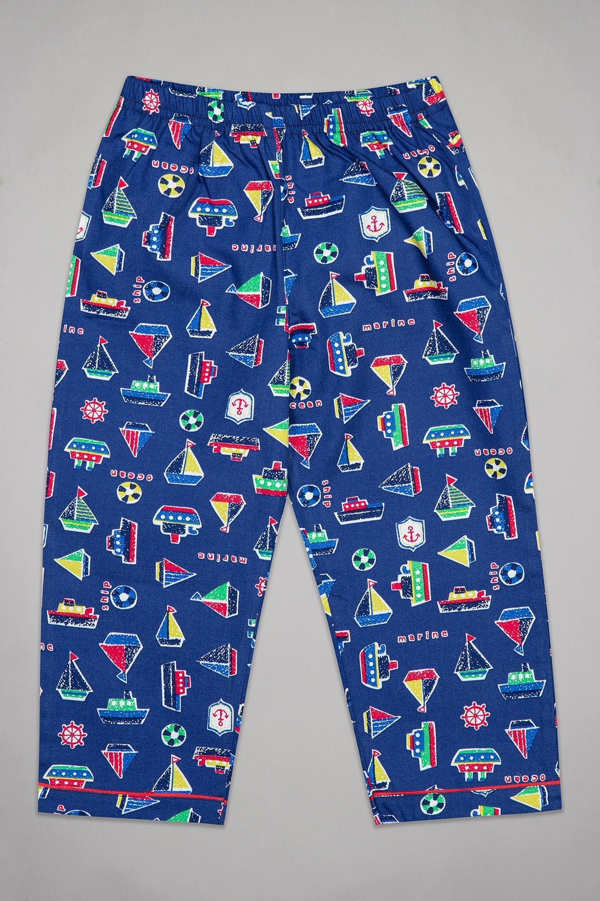 Navy Sailing Boats Pyjama Set - De - Nap.in - Nightwear