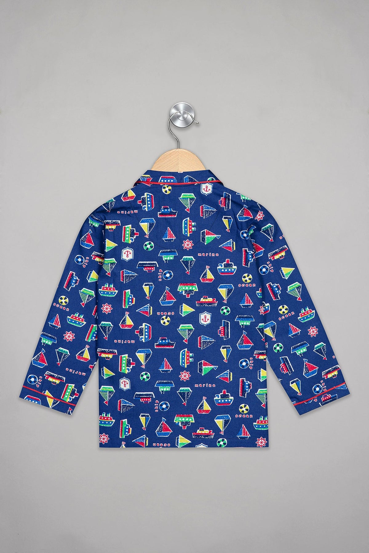 Navy Sailing Boats Pyjama Set - De - Nap.in - Nightwear