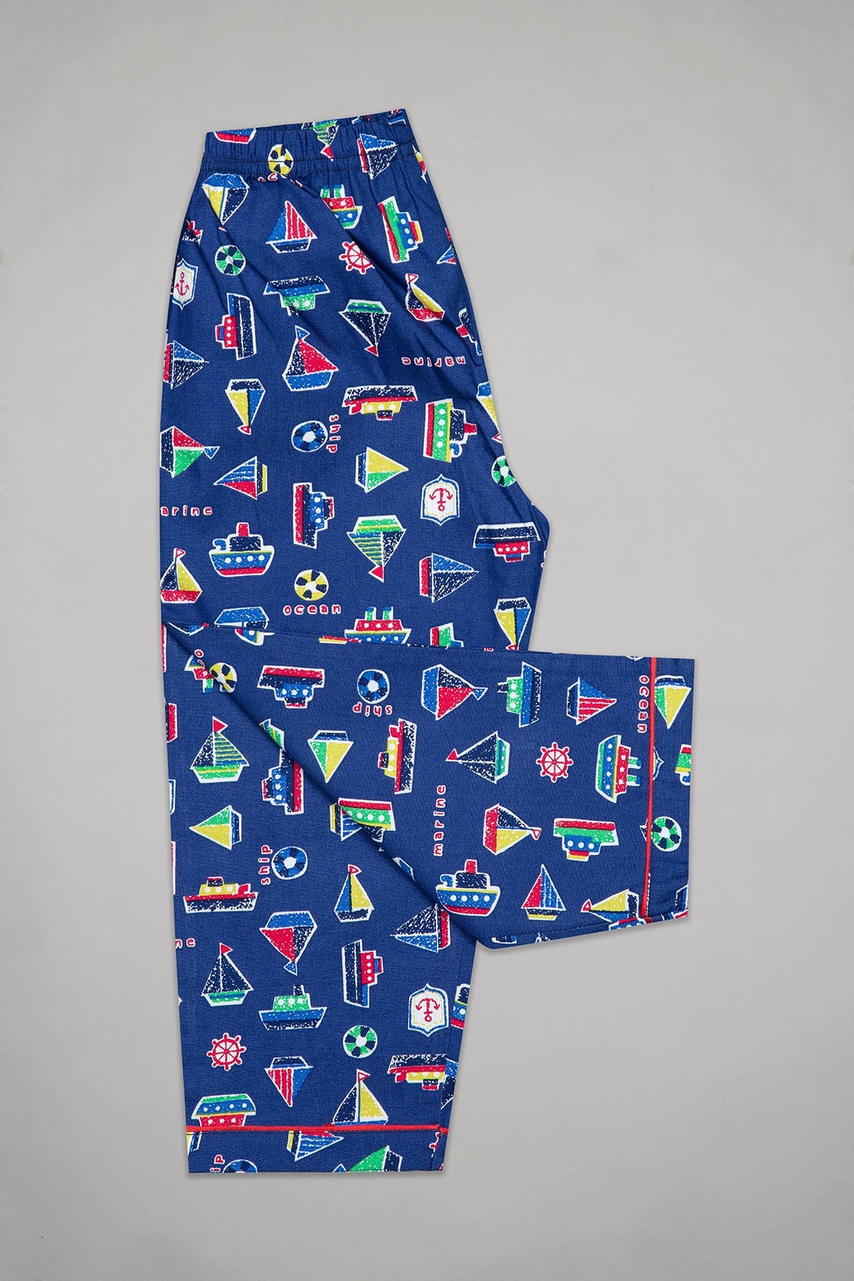 Navy Sailing Boats Pyjama Set - De - Nap.in - Nightwear