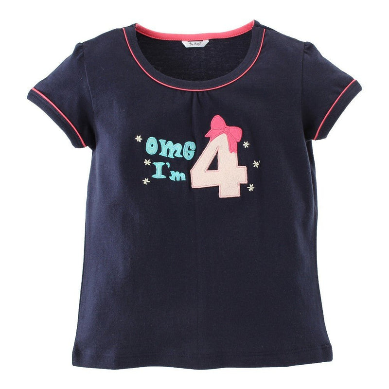 “OMG I'm 4” Birthday Tee - De - Nap.in - Nightwear