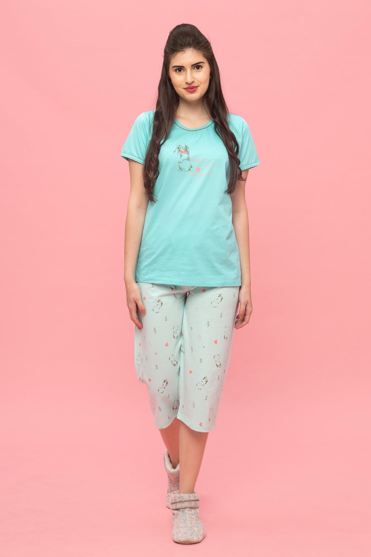 Oops!! I am in love with you!! Capri Set - De - Nap.in - Nightwear