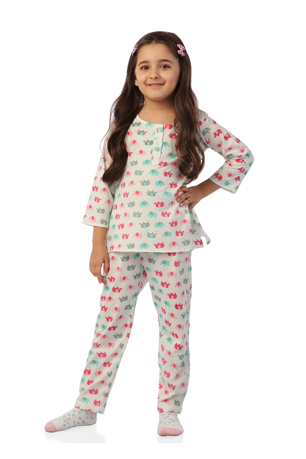 Petite Elephant Kurta Pj - De - Nap.in - Nightwear