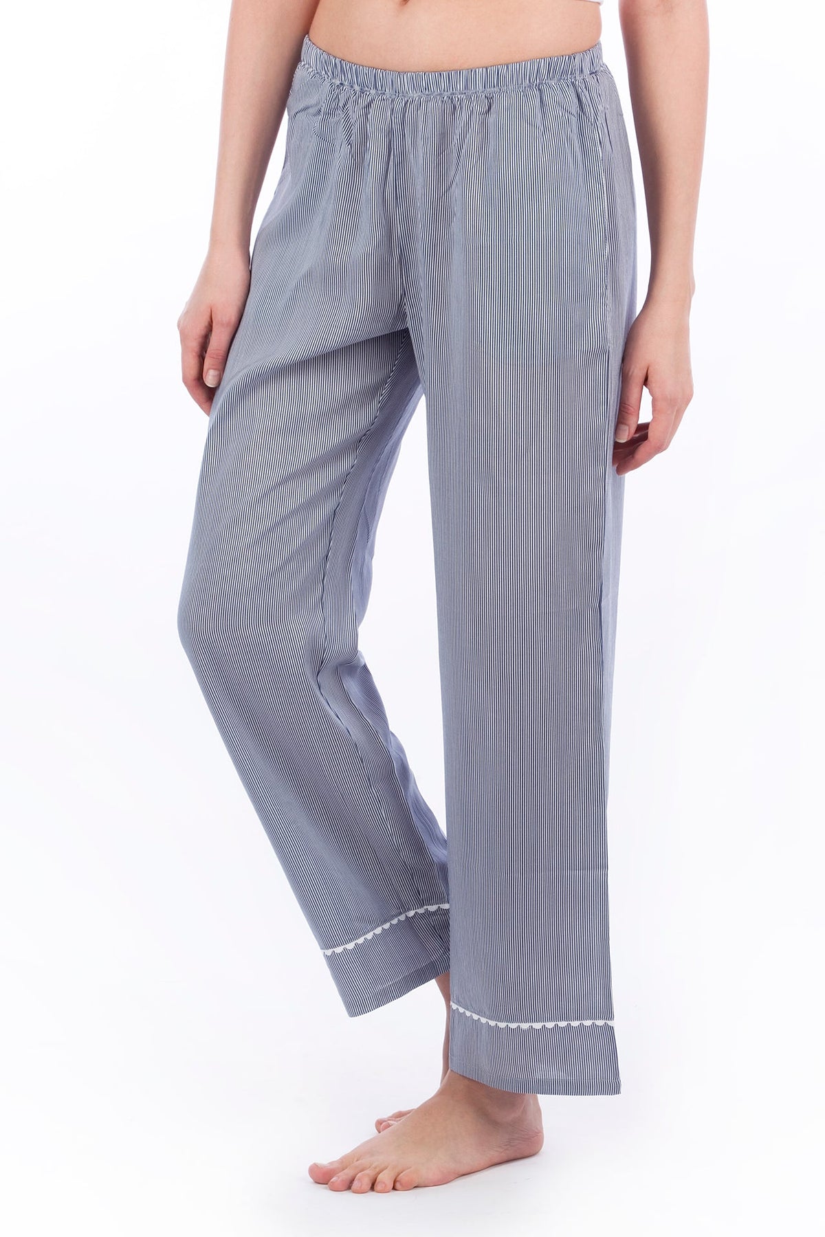 Pin Stripes Navy Bottoms - De - Nap.in - Nightwear