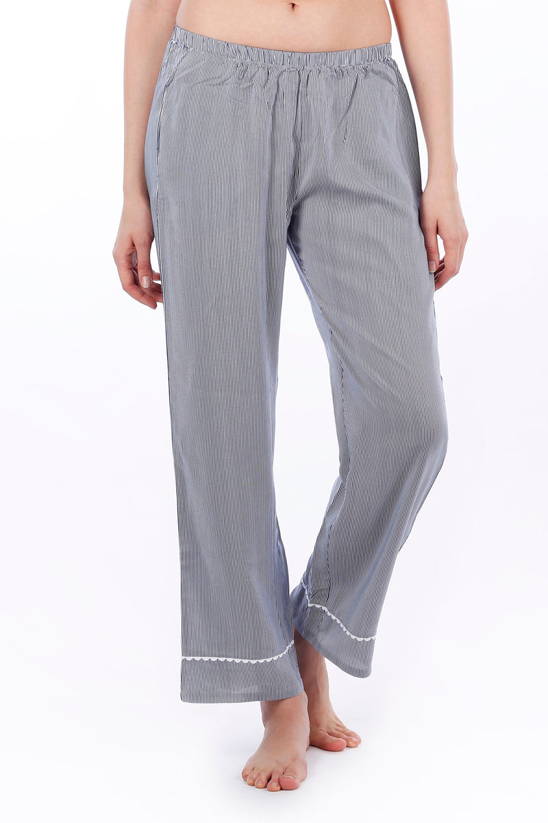 Pin Stripes Navy Bottoms - De - Nap.in - Nightwear