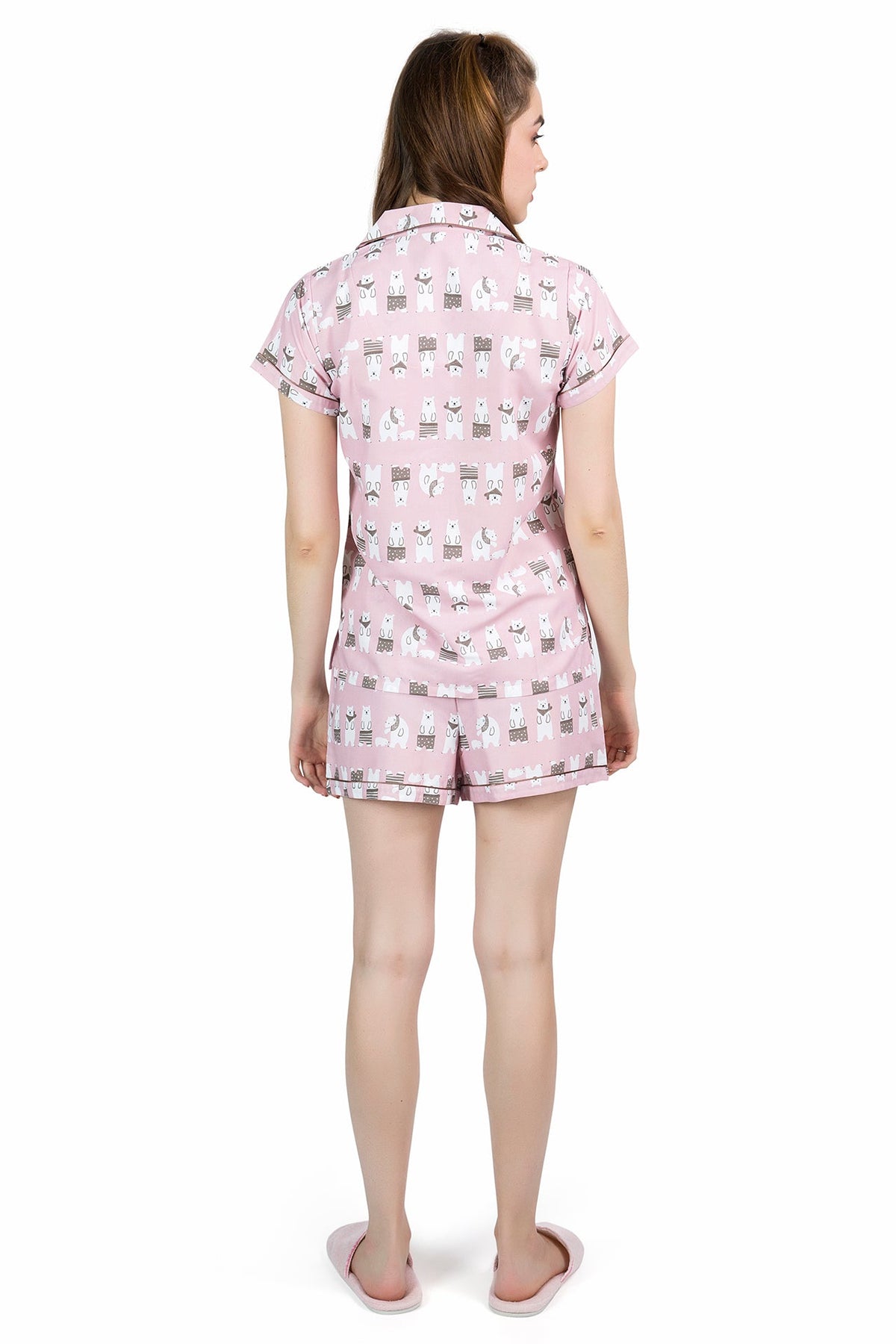 Pink Cudddle Shorts Set - De - Nap.in - Nightwear