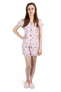 Pink Cudddle Shorts Set - De - Nap.in - Nightwear