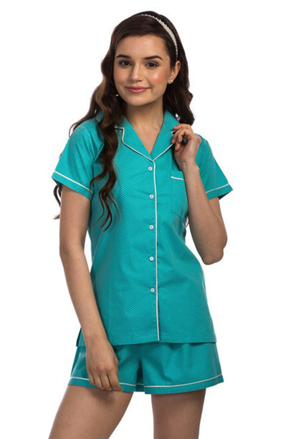 Polka Dots Shorts Set - De - Nap.in - Nightwear