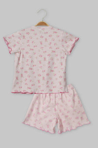 Primrose Pink Shorts Set - De - Nap.in - Nightwear