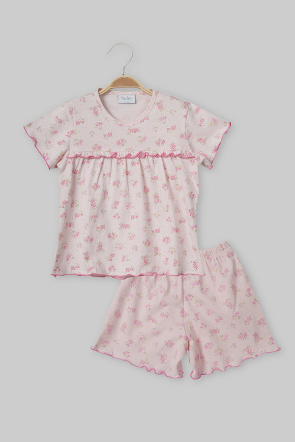 Primrose Pink Shorts Set - De - Nap.in - Nightwear