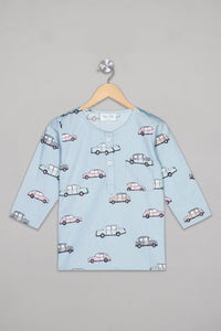 Racing Cars Kurta Pyjama Set - De - Nap.in - Nightwear