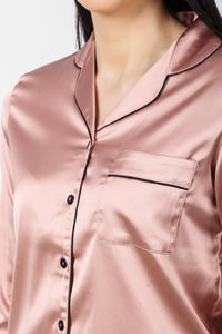 Rosado Satin PJ Set - De - Nap.in - Nightwear
