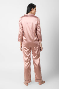 Rosado Satin PJ Set - De - Nap.in - Nightwear