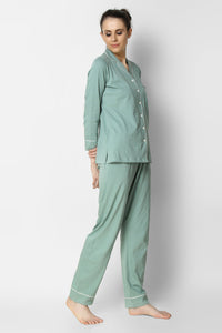 Sage Classic Pj St - De - Nap.in - Nightwear