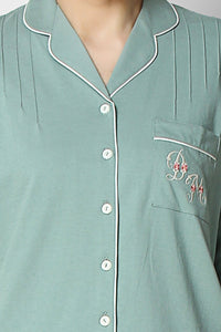 Sage Classic Pj St - De - Nap.in - Nightwear