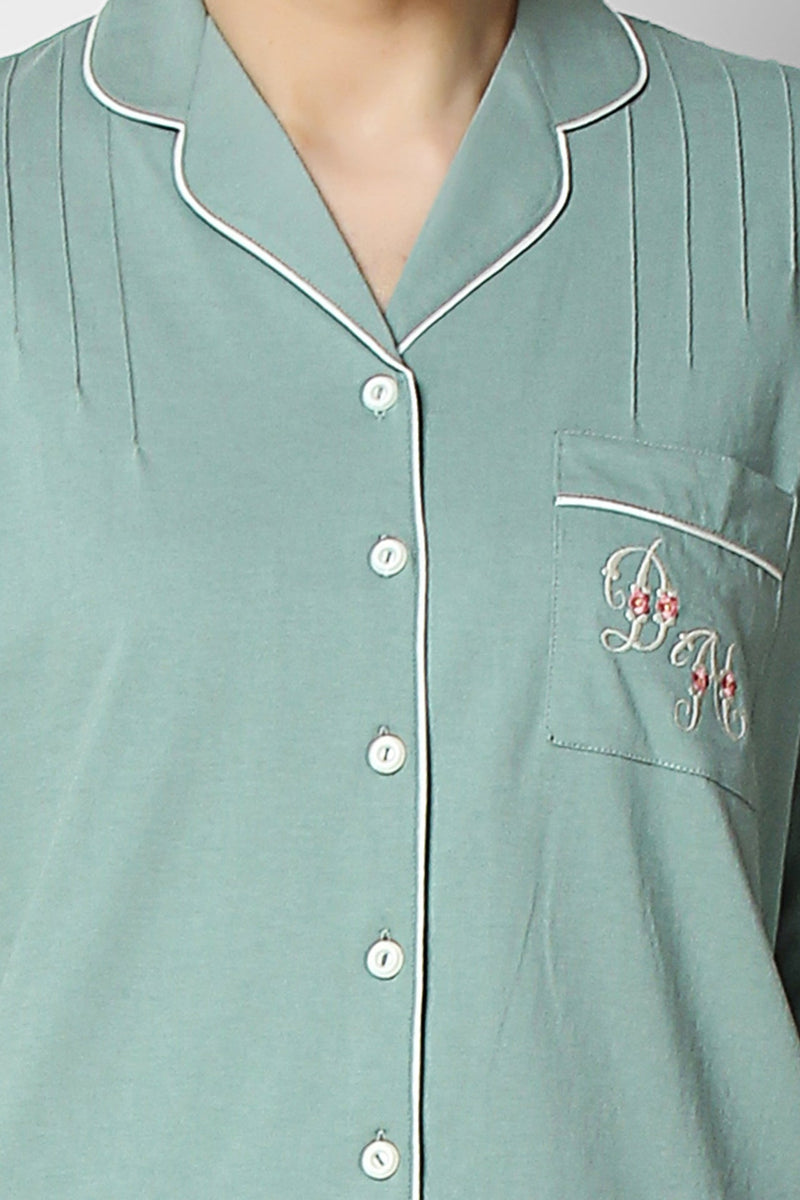 Sage Classic Pj St - De - Nap.in - Nightwear