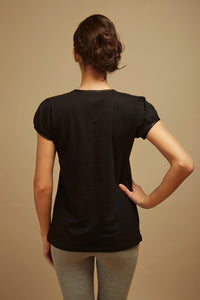 Slimming Black Lounge Top - De - Nap.in - Nightwear