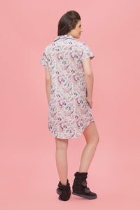 Snazzy Paisley Print Nightdress - De - Nap.in - Nightwear