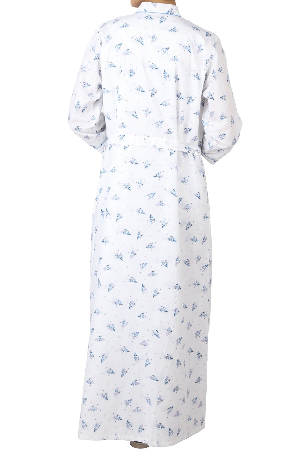 Summer Floral Wrap Round Nighty Set - De - Nap.in - Nightwear