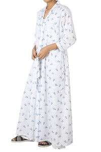 Summer Floral Wrap Round Nighty Set - De - Nap.in - Nightwear
