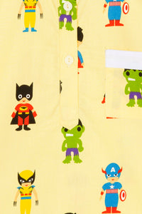 Super Hero's Kurta Pyjama Set - De - Nap.in - Nightwear