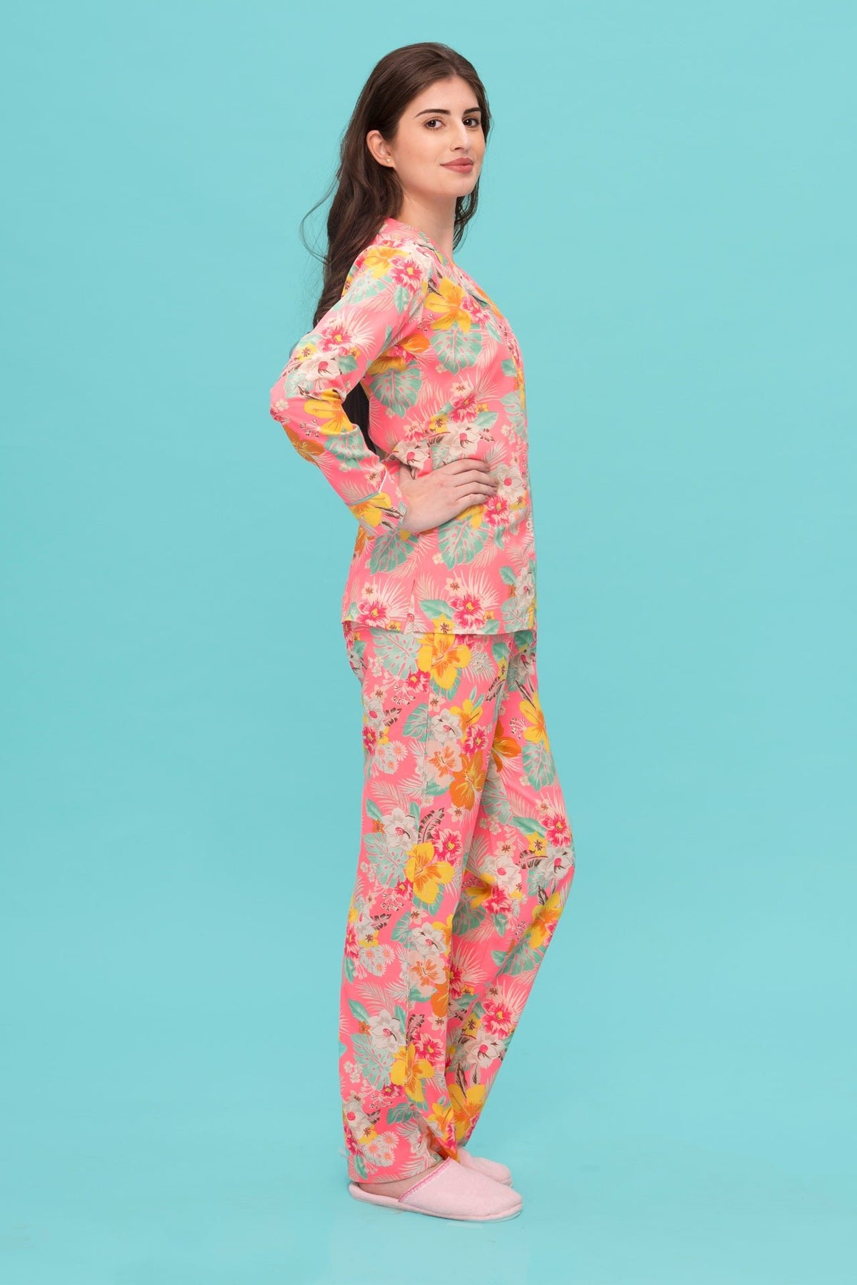Tropical Palms Pyjama Set - De - Nap.in - Nightwear