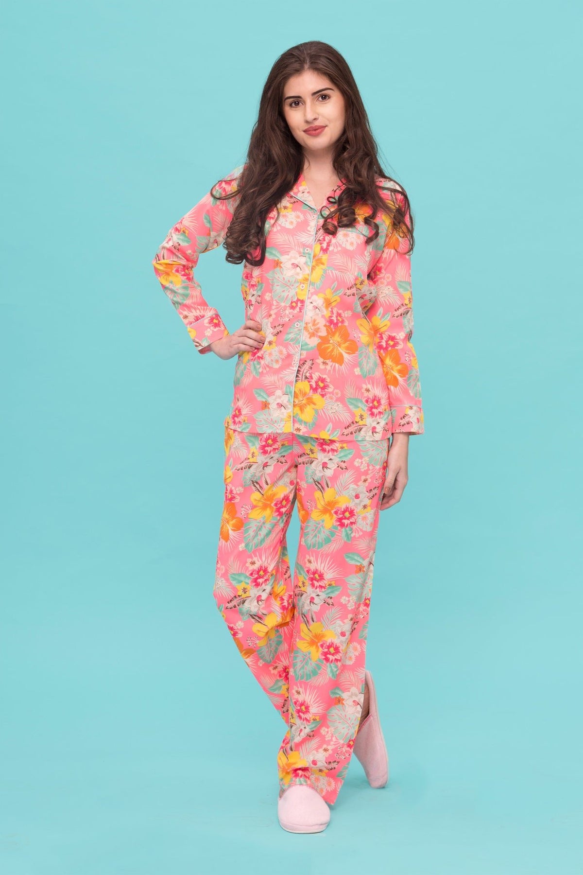 Tropical Palms Pyjama Set - De - Nap.in - Nightwear
