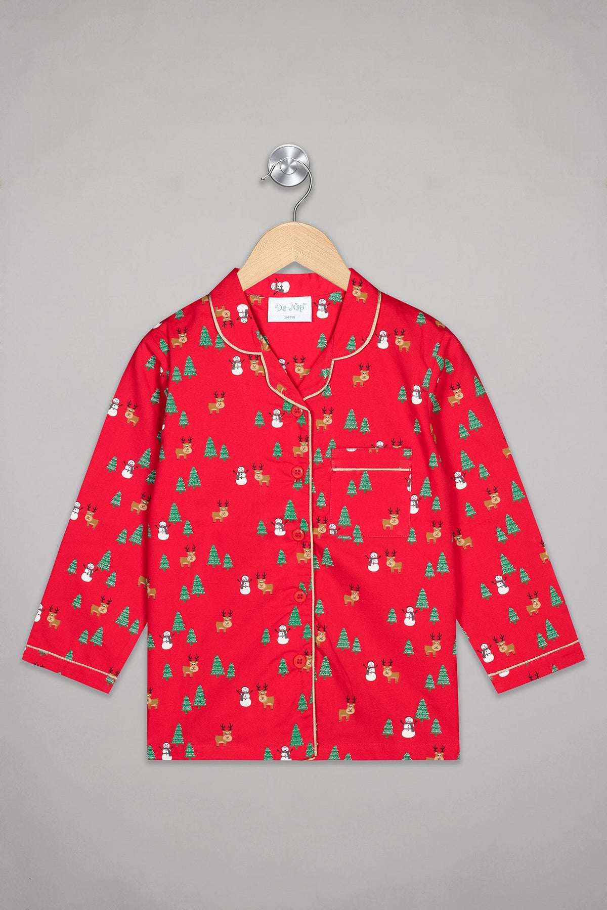 Vintage Red X'mas Pyjama Set - De - Nap.in - Nightwear