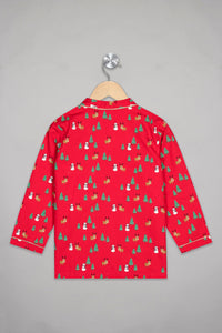 Vintage Red X'mas Pyjama Set - De - Nap.in - Nightwear