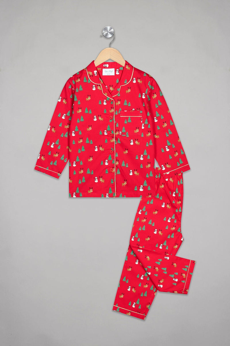 Vintage Red X'mas Pyjama Set - De - Nap.in - Nightwear