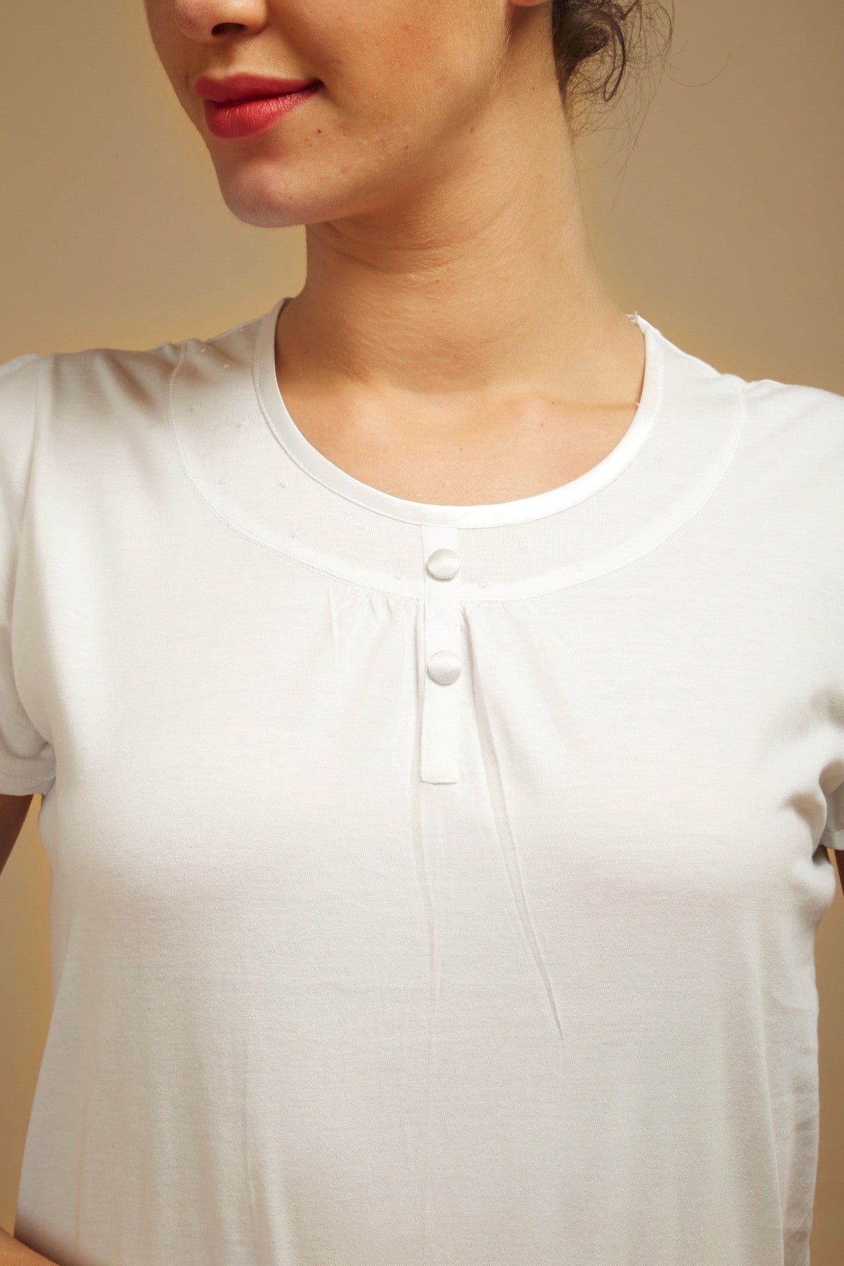 White Elegance Lounge Tee - De - Nap.in - Nightwear