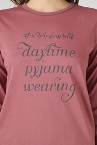 Wild Rose Checkered Full Sleeves Pj St - De - Nap.in - Nightwear